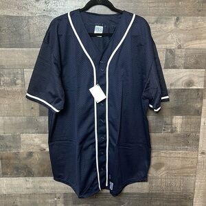 New Navy Blue and White VKM Jersey